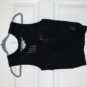Black Knit Tank Top